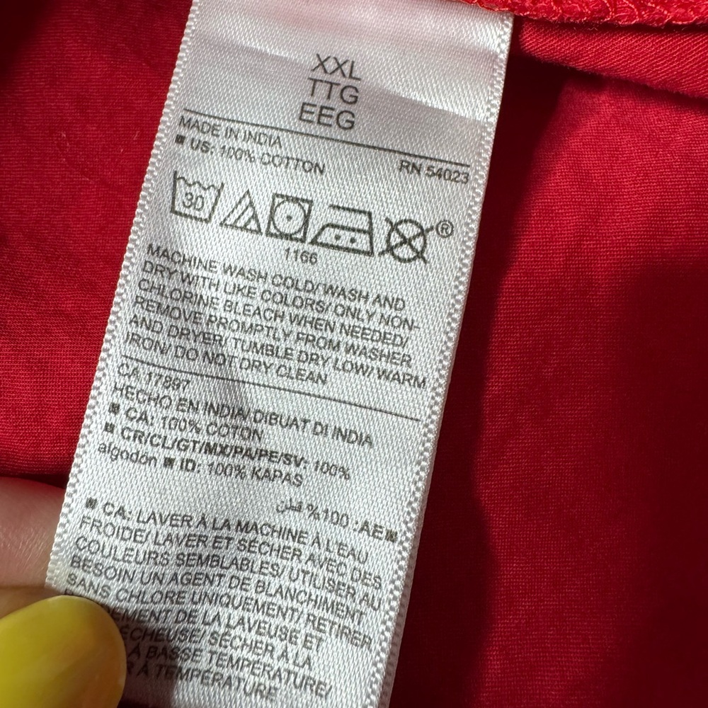 Old Navy Red Pink Colorblock Tiered Maxi Dress XXL - Picture 6 of 6